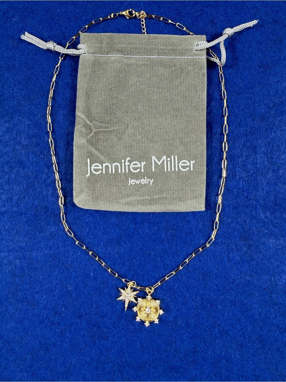 Jennifer Miller Starburst Charm Necklace